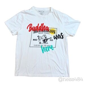 Men's True Religion Graphic T-shirt Size L White